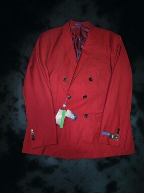 Gino Vitale Men's Double Breasted Suit Jacket